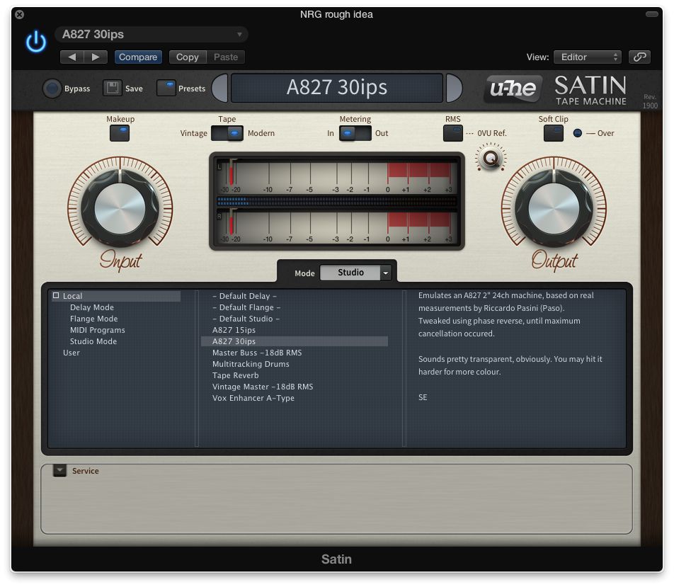 Choose from the many bundled presets for individual sounds or mastering whole tracks.