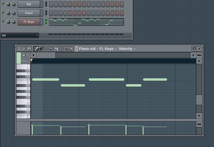 fl studio record piano roll