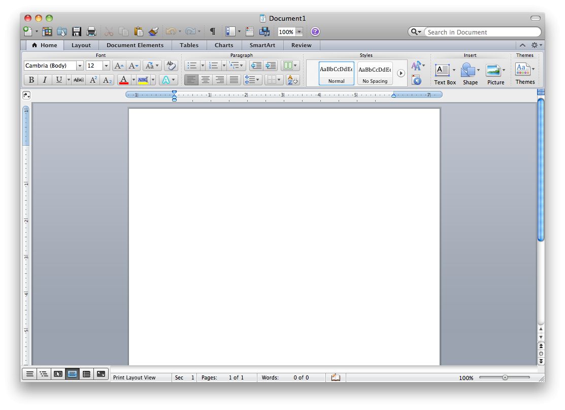 word for mac 2011 version