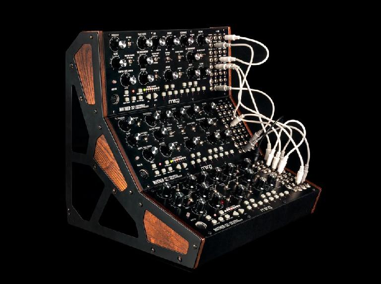 Moog Mother-32 in a rack.