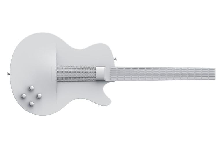 MI Guitar in white.