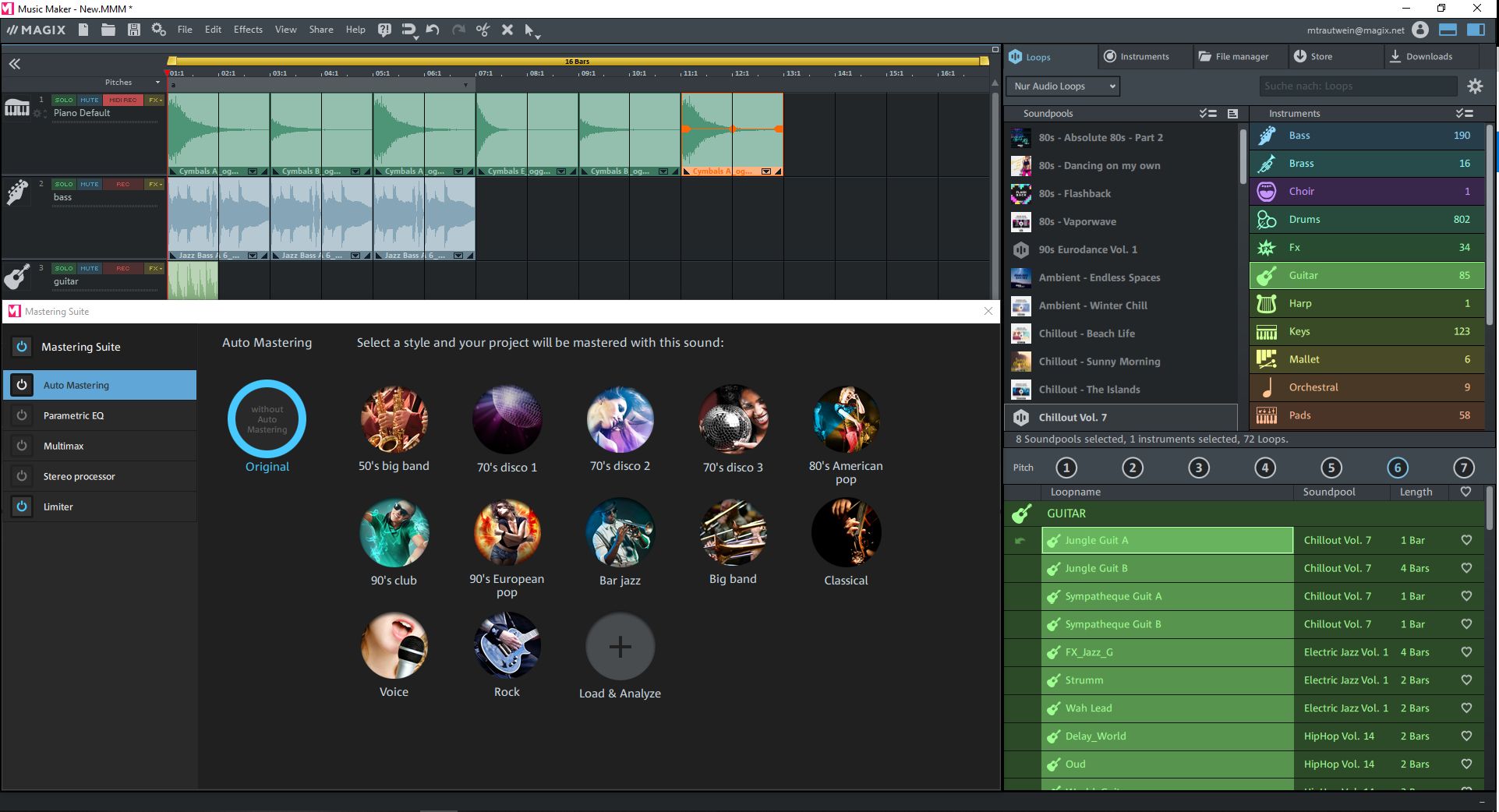 use magix music maker