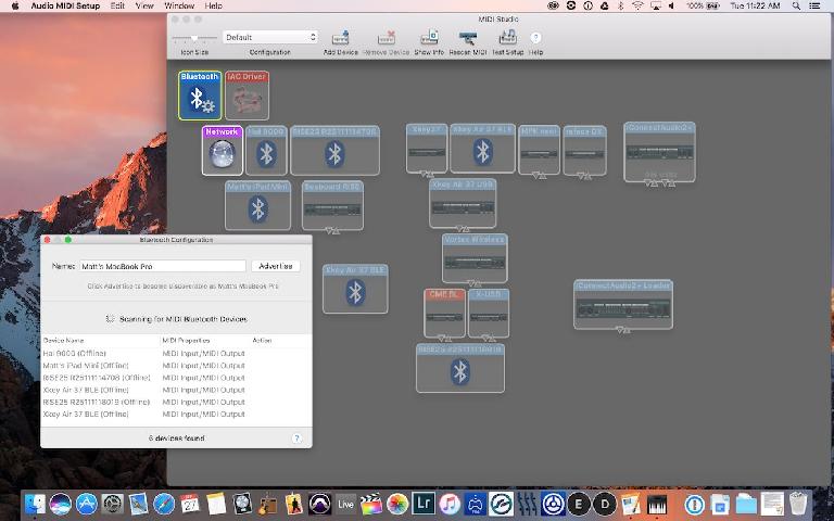 Audio/MIDI setup on Mac OS X