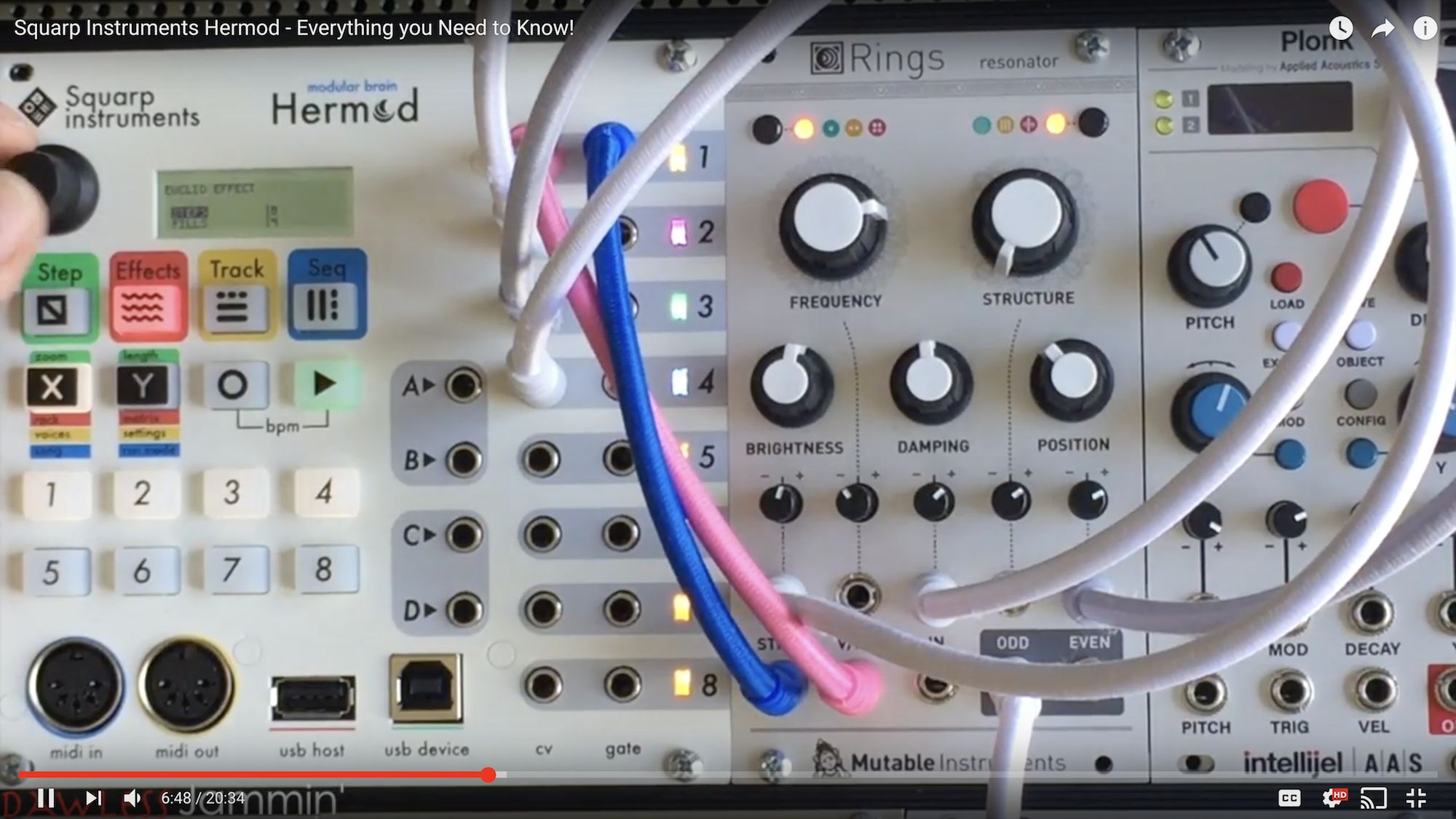 Squarp instruments Hermod モジュラーシンセ-