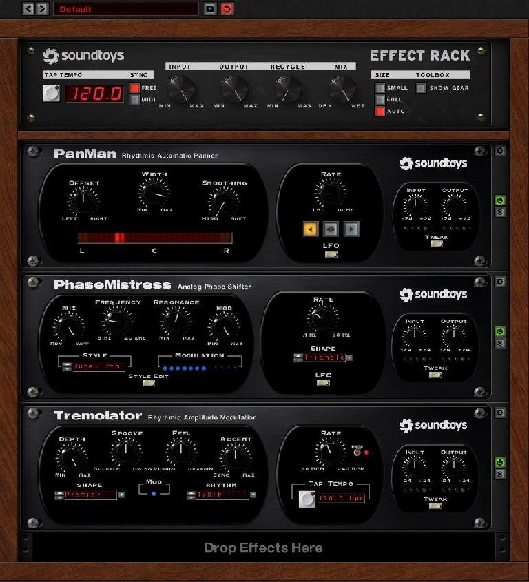 Soundtoys PanMan, PhaseMistress & Tremolator