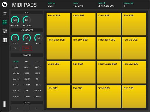 Use MIDI pads in Live or generic MIDI modes