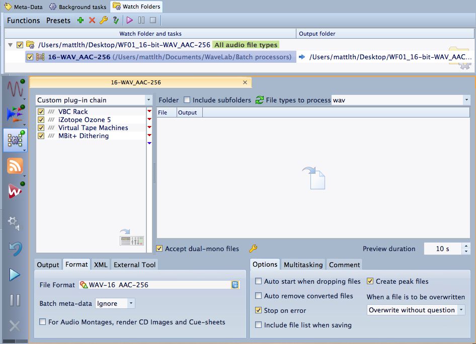 left right balance in wavelab 8.5