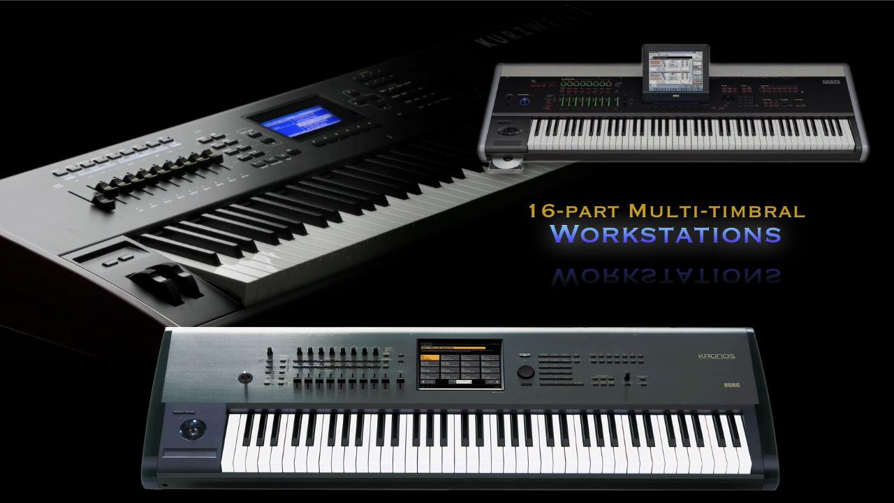A Selection of MIDI Workstations from the MIDI 101 tutorial