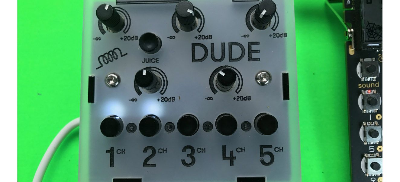 Review: Bastl Instruments Dude! - Battery Powered 5-Channel Mixer