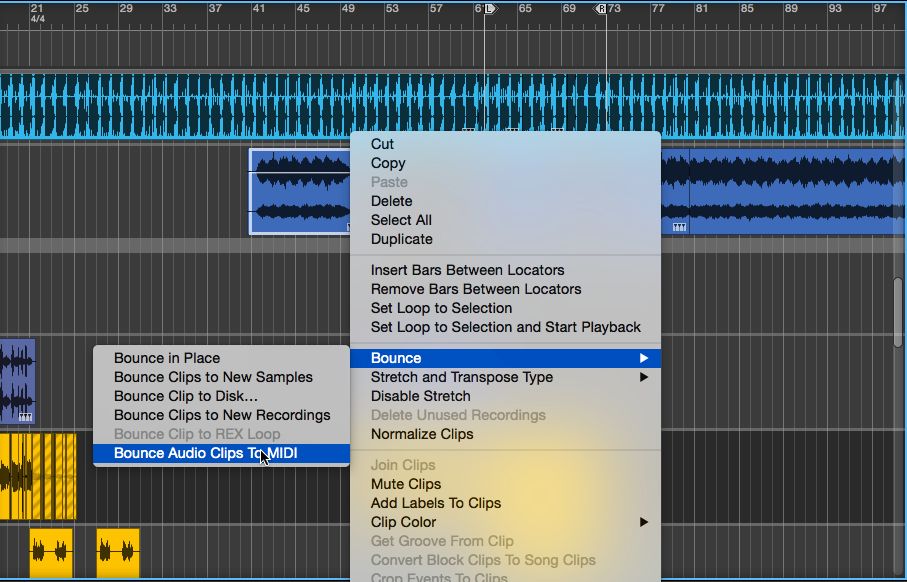 reason 9 audio to midi