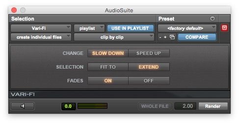 Figure 6 The Vari-Fi plug-in.