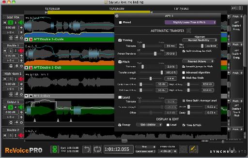 ReVoice Pro 3.1 - main screen with APT controls.