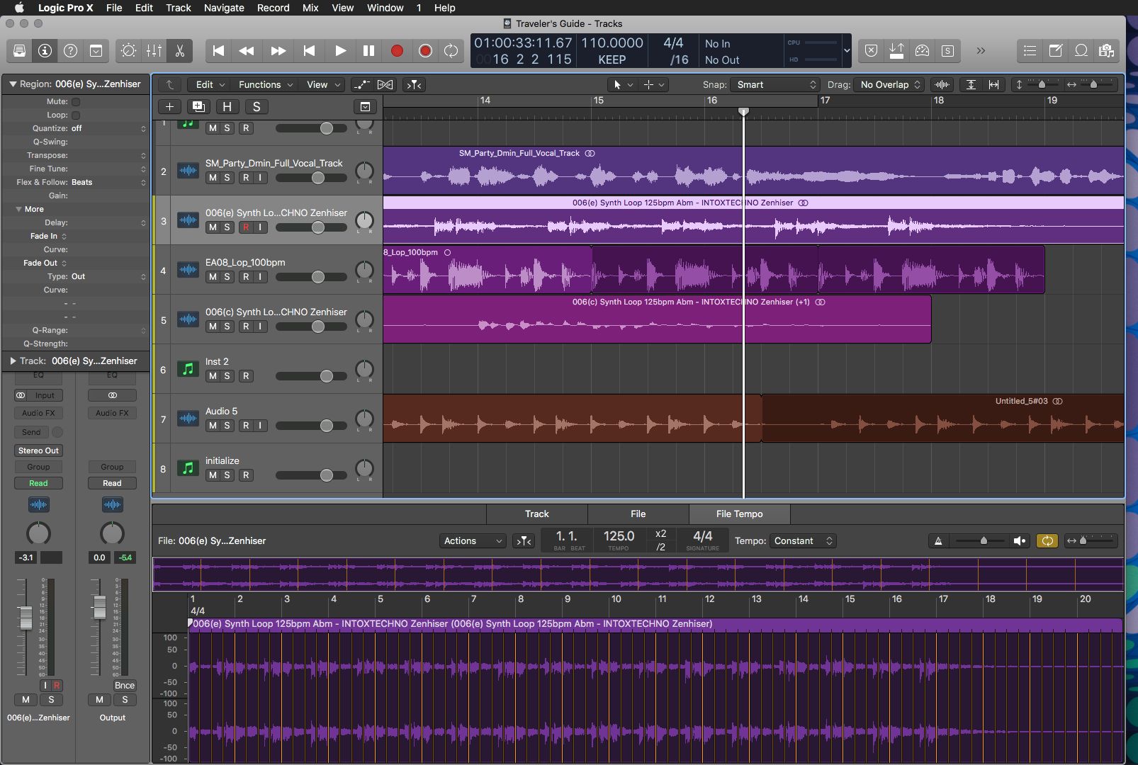 time stretching in logic pro x