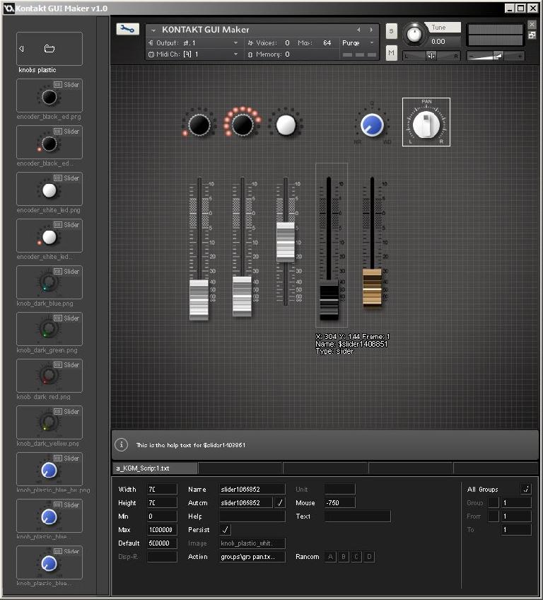 Kontakt GUI Maker 1.0