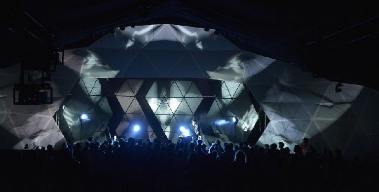 Live Visuals at Roskilde Festival 2014, Denmark, by Johan Bichel Lindegaard, partly made using openFrameworks