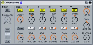 Resonators makes a wonderful sound design tool.