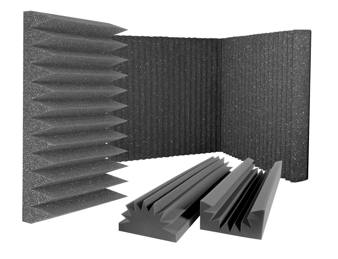 Fig 2: Some typical absorptive foam panels (courtesy of Auralex.com).