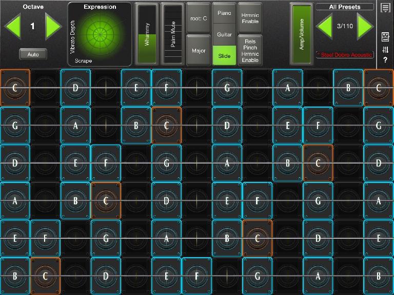 GeoSynth’s Layout and Octave Shifting