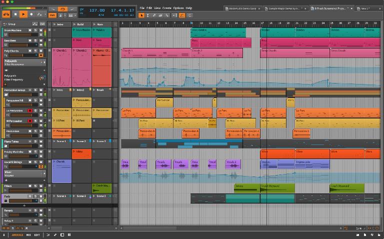 Bitwig 1.2 Group Tracks