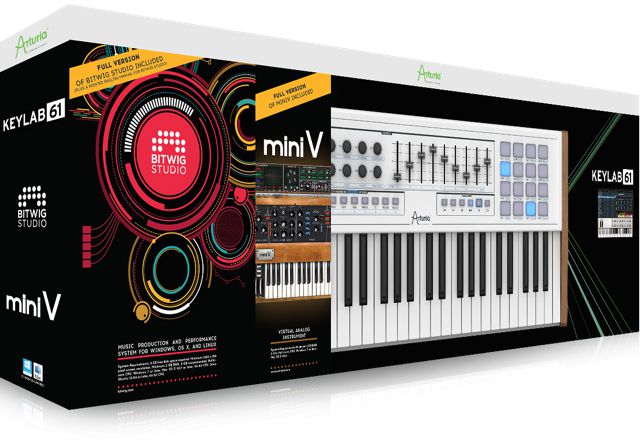 Producer Pack for Bitwig Studio featuring Arturia's Keylab.