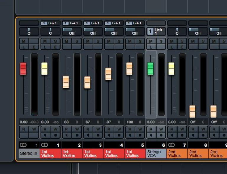 VCA Channel in Mixer