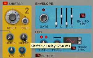 Shifter 2 knob set to 12 Semitones