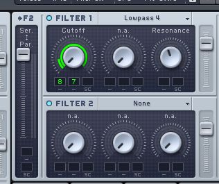 The stepper is used to modulate the filter