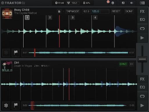 Traktor’s beat analysis works very well and you can manually tweak it if you feel the need.