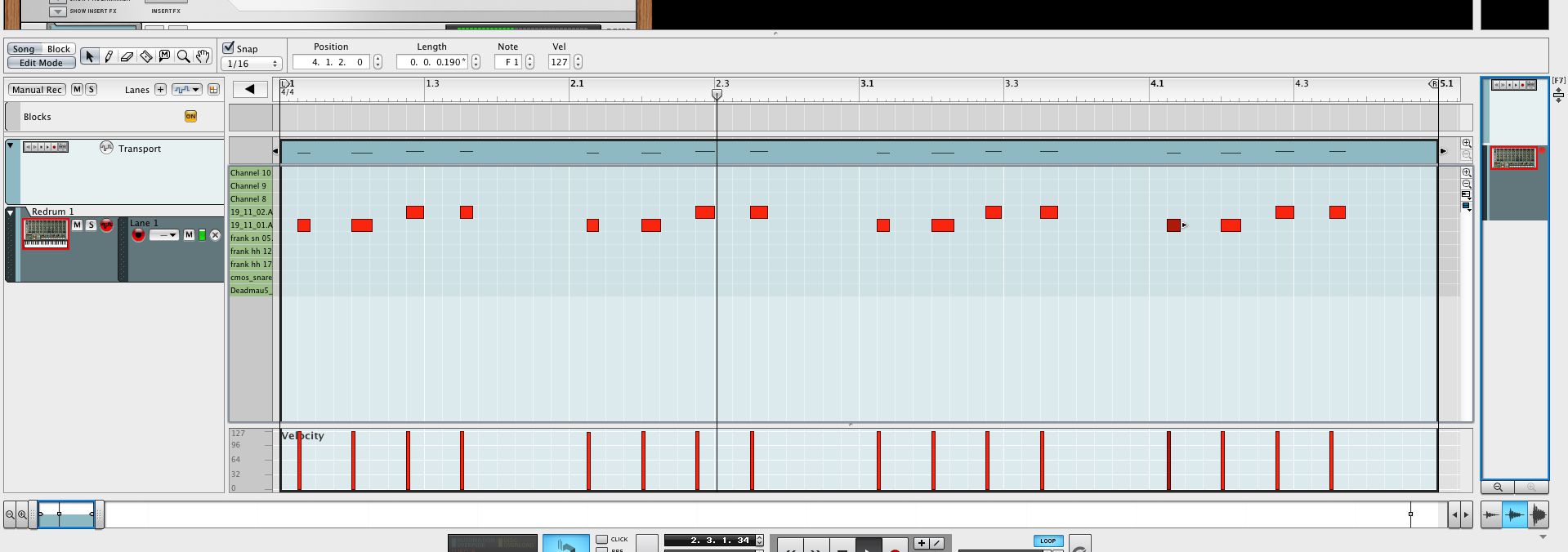 Using MIDI to program some basic percussion