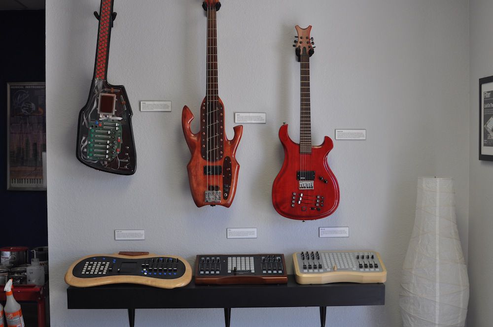 The entrance lobby at Livid Instruments in Austin, Texas.