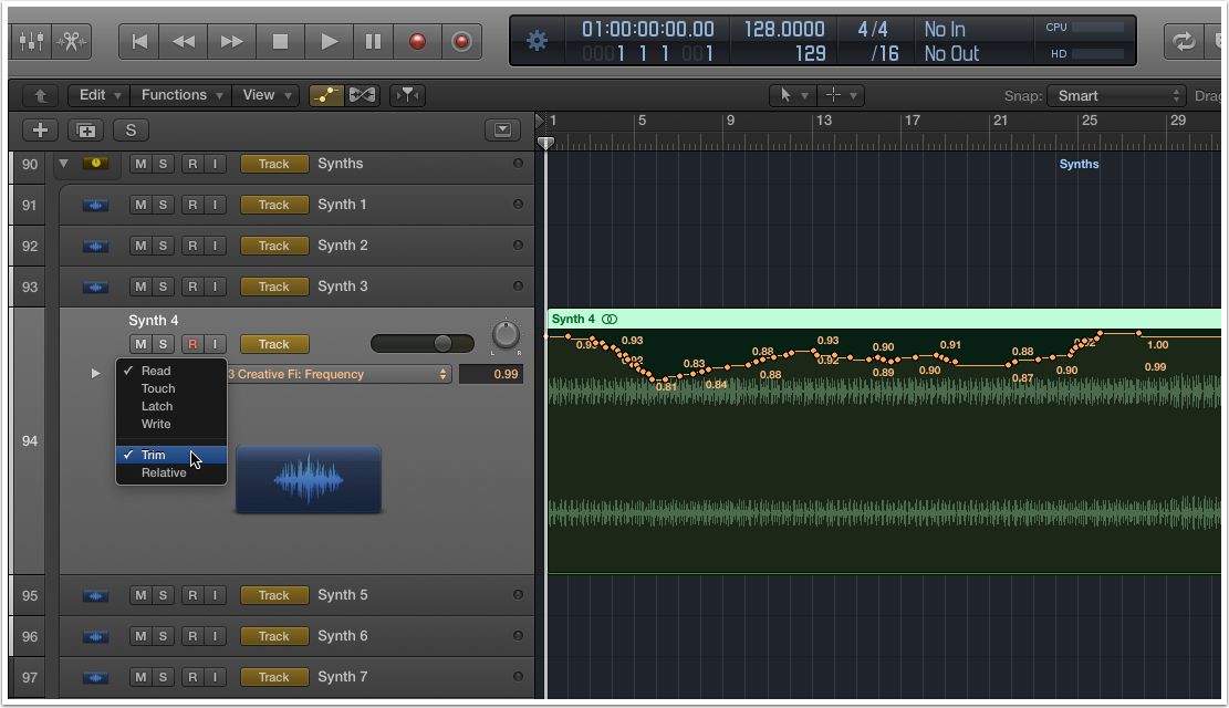 automation logic pro x