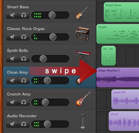garageband how to merge tracks
