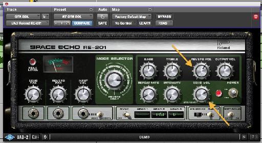 Reverb and Echo settings