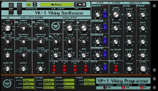 Viking's main interface is clear and intuitive (and very Moog-like).