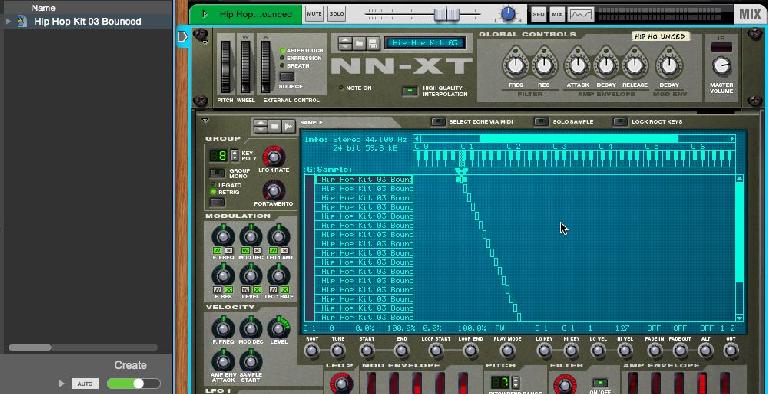 Pic 8: using NN-XT for Rex playback