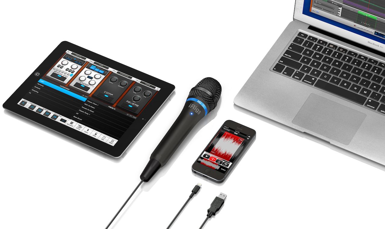  IK Multimedia iRig Mic HD 2 High-Definition Handheld Digital  Microphone for iPhone, iPad, Mac and PC : Musical Instruments