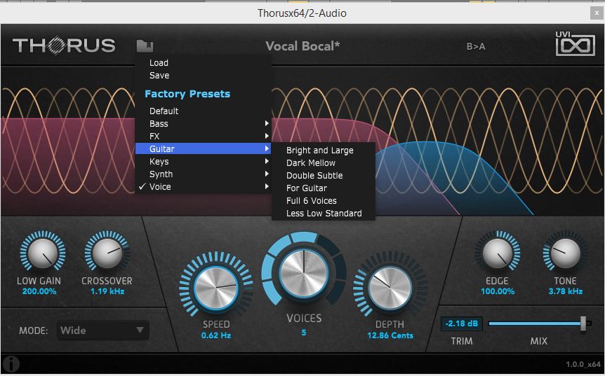 UVI Thorus presets.