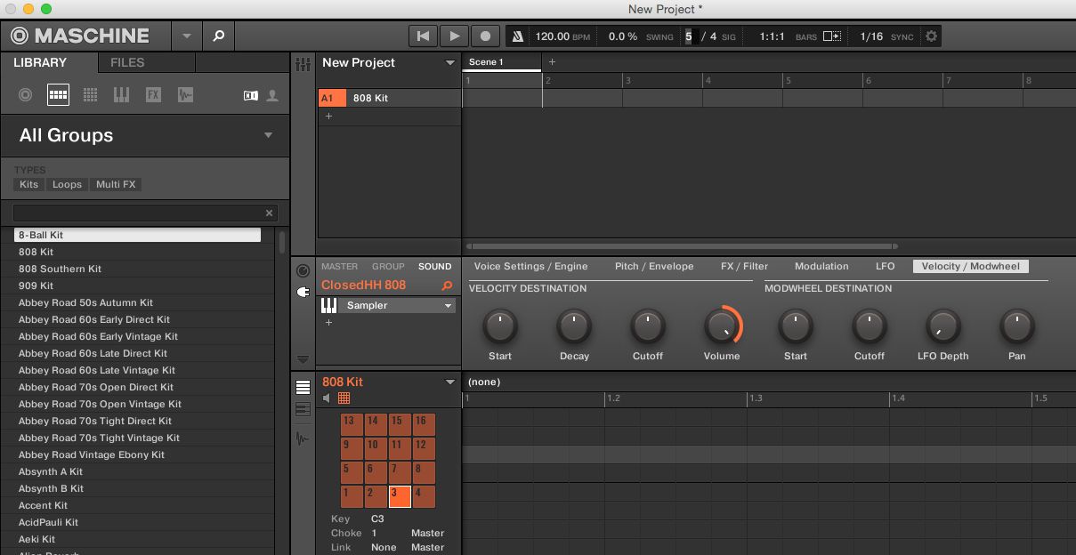 In Maschine 2.0 or later, setting an odd time signature is as simple as changing it in the menu bar.