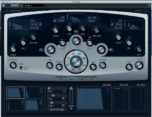 The two de-tuned saw waves