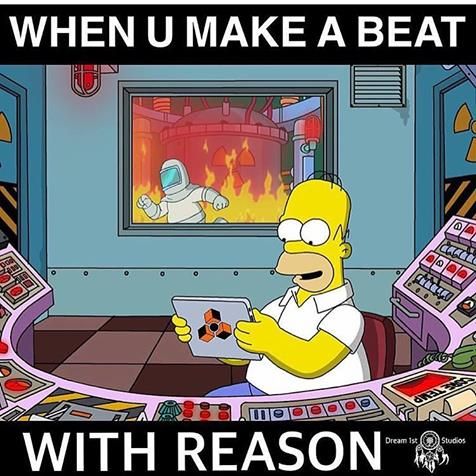 When you make a beat with Reason