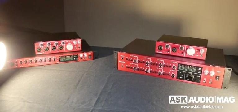 Focusrite Clarett audio interfaces