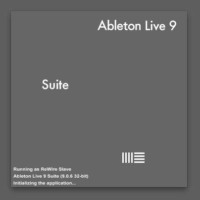 Ableton Live is running in ReWire Mode.