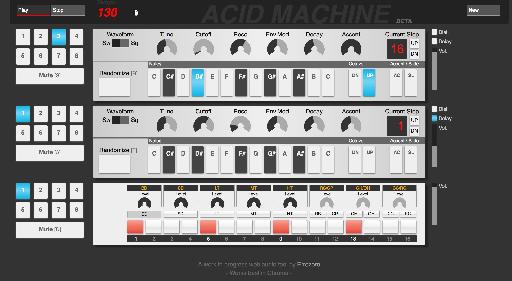 Errozero's Acid Machine is in BETA but does include the ability to save and recall patches.