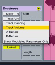 Automate track volume