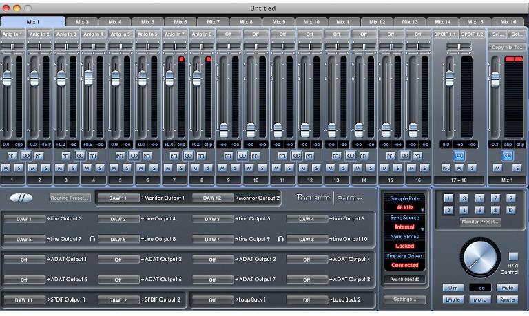 Focusrite Mixer 