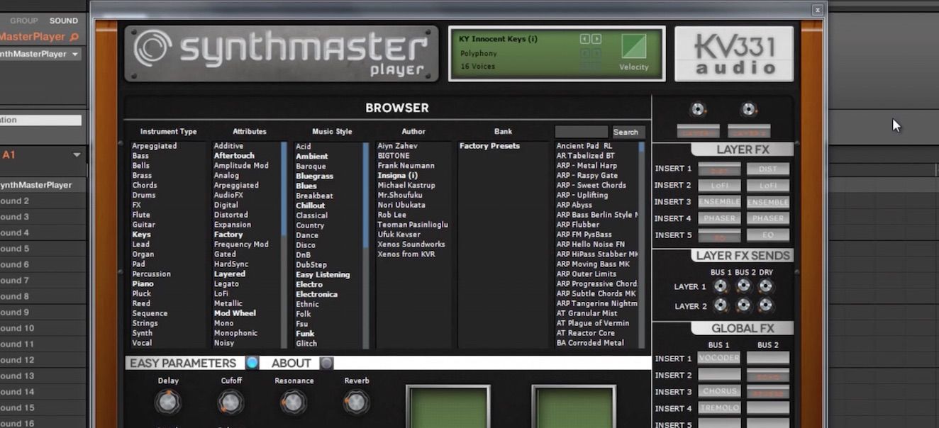 Grab KV331 Audio Synthmaster 2 Player synth plugin for FREE with