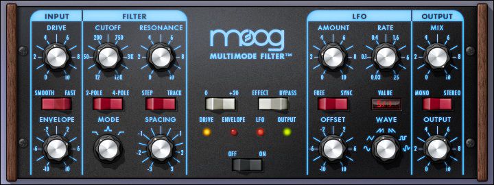 The UAD Moog filter simply oozes quality and is a lot of fun to use.