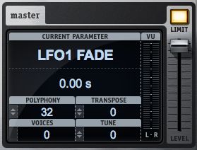 Pic 9. Common parameters are found in the Master section.