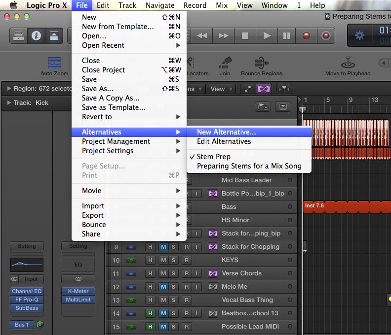 How To Export Stems In Logic Pro X  