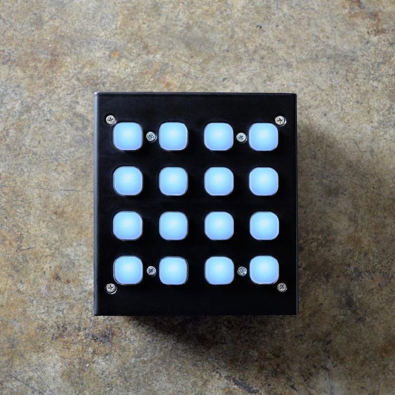 A built pad MIDI controller using Builder Boxes.